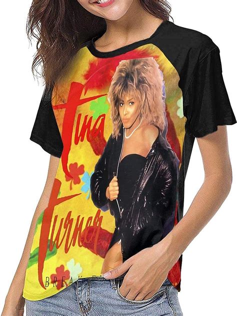 Tina Turner World Tour Womens Baseball Short Sleeves T Shirt Raglan