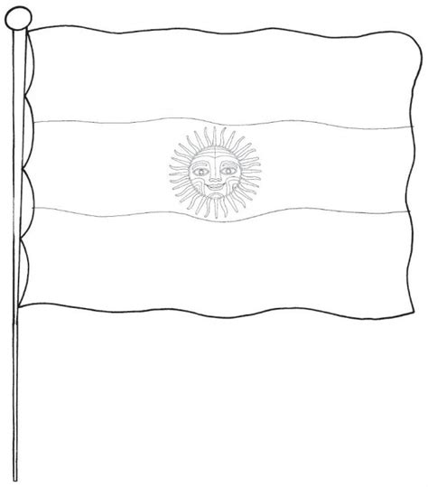 Bandera De Argentina Para Dibujar Mapa De Argentina