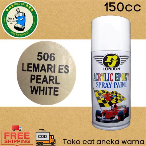 Jual Cat Semprot 150cc Rj London Lemari Es Pearl White Spray Paint