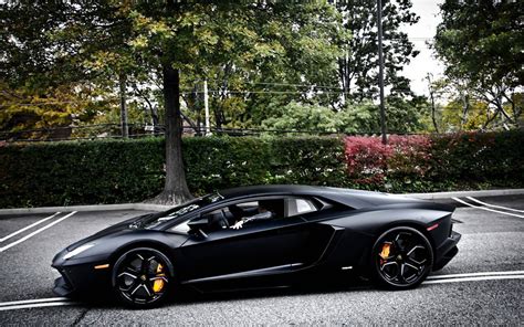 Top Cool Cars Lamborghini Aventador In Matte Black