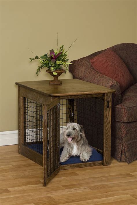 A properly sized crate will feel natural to her, like her den would in the wild. 15 Stylish Pet Beds That Also Serve as Great Looking Tables