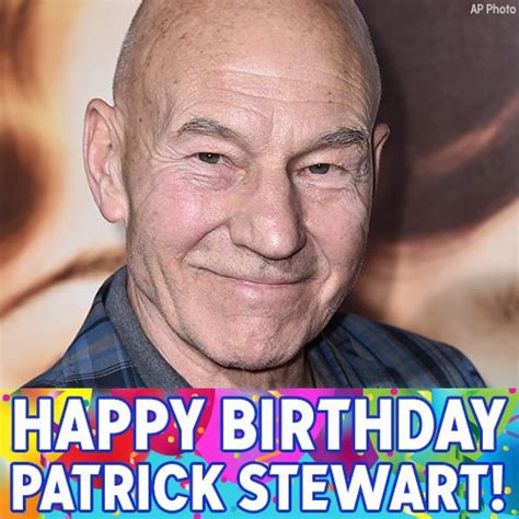 Patrick Stewarts Birthday Celebration Happybdayto