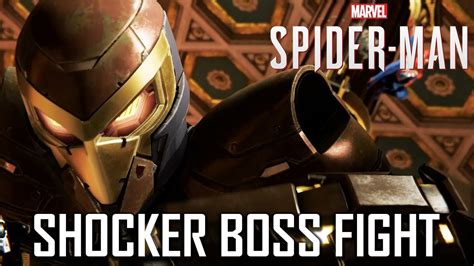 Shocker Vs Spider Man Full Boss Fight Marvels Spider Man Ps4