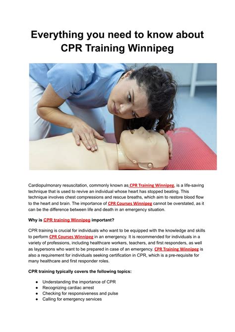 Ppt Everything You Need To Know About Cpr Training Winnipeg