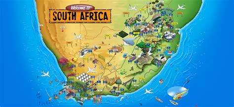 South African Tourism Map