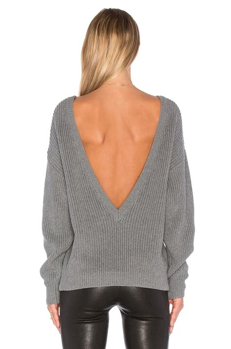 casual sexy o neck women sweater backless knitted long sleeve sweaters loose pullover cool warm
