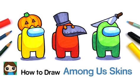 How To Draw A Among Us Character How To Draw Among Us Easy In 15