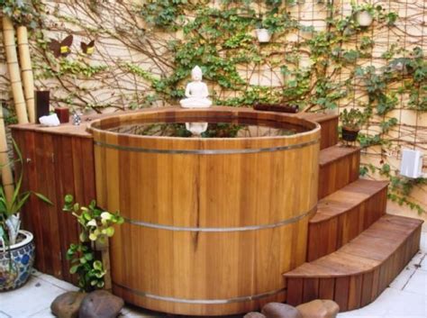 Brown jordan outdoor coffee tables. Outdoor Teak Soaking Tub | Japanese soaking tubs, Hot tub ...