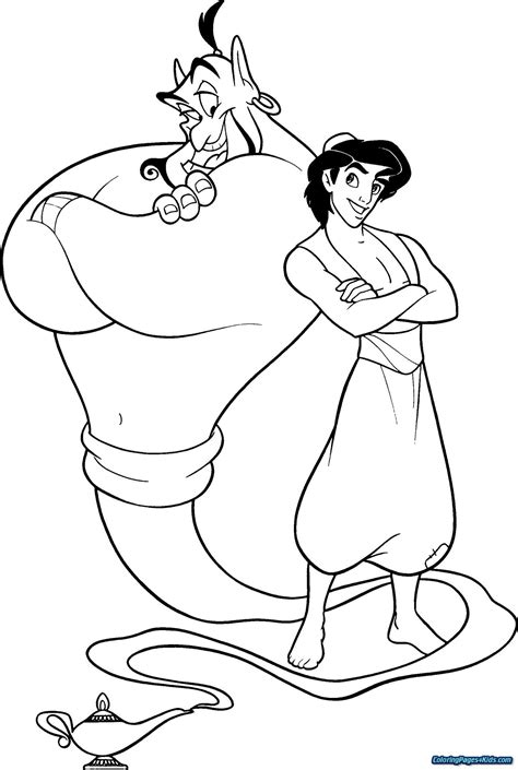 Aladdin Coloring Pages Frauki Chererbse