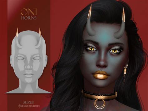 The Sims Resource Oni Horns Los Sims 4 Mods Sims 4 Game Mods Alien