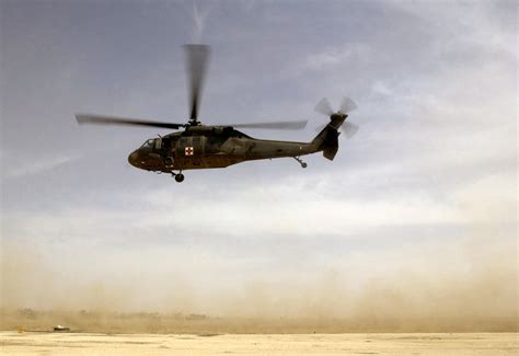 A Us Army Usa Uh 60q Medical Evacuation Medevac Black Hawk