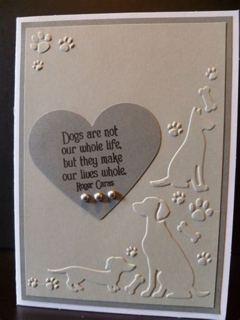 Director of the dovelewis pet loss support program, enid specializes in helping people. Handmade Dog Sympathy Card, Dog Memorial Card, Pet ...