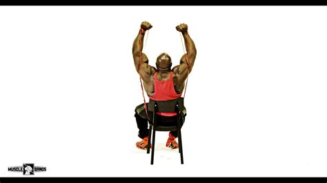 Whether a squat day or chest day do this superset before hand. Muscle Bands Shoulders Workout Tutorial: Resistance band ...