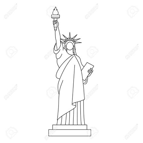 Statue Of Liberty Drawing Template At Getdrawings Free Download