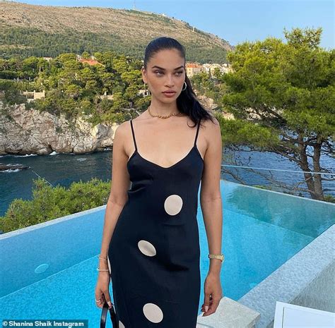 Golden Girl Victoria S Secret Model Shanina Shaik Shows Off Her Incredible Figure In A Tiny