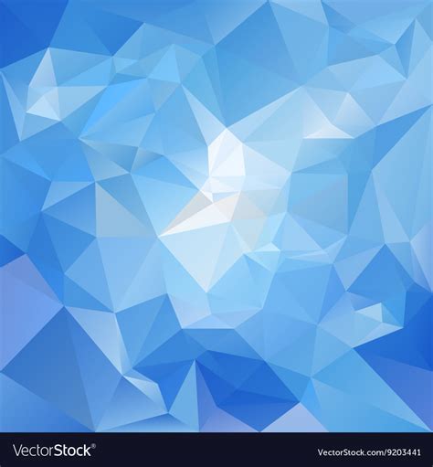 Sky Blue Polygon Triangular Pattern Background Vector Image