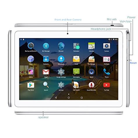 Android Tablet 10 Inch With Sim Card Slots Yellyouth 101 4gb Ram