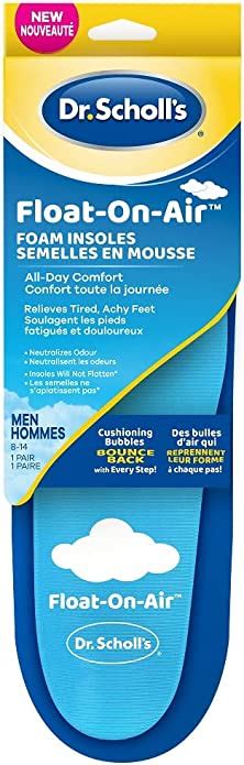 Dr Scholl S Float On Air Foam Insoles All Day Comfort Relieves Tired