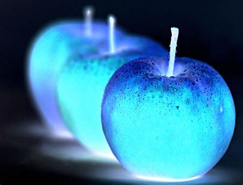 Blue Apples By Kevdotcom On Deviantart Apple Tea Lights Tea Light