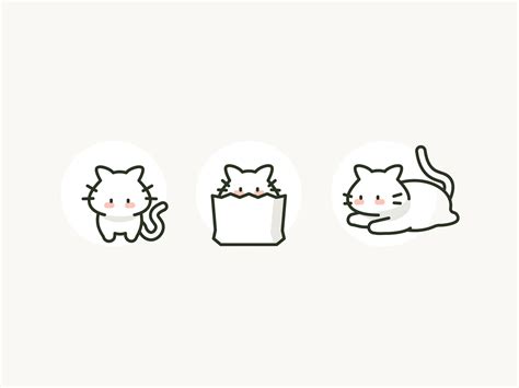 Meow Icons By Vy Tat On Dribbble