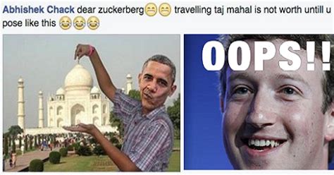— mark zuckerberg memes (@zuckerbergmemes) 10 апреля 2018 г. Funny Memes & Trolls On Mark Zuckerberg Visit To Taj Mahal ...