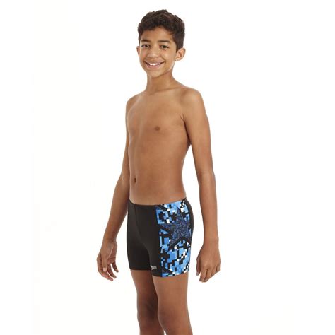 Speedo Arrowjet Allover Panel Boys Aquashort