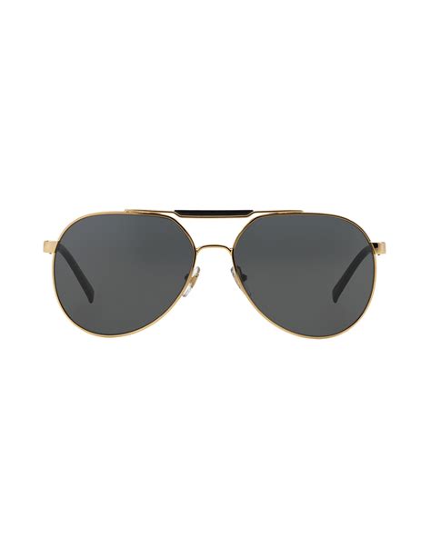 Versace Sunglasses In Gold For Men Lyst