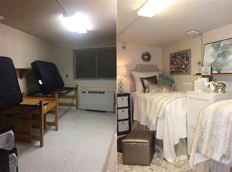 Amazing Dorm Room Makeovers In 2017 — See The Before And After Photos Boho Dorm Room Cool Dorm