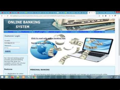 Online Banking System Project Php Mysql Project Youtube
