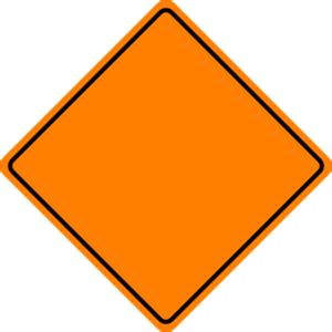 Blank Construction Sign Clipart