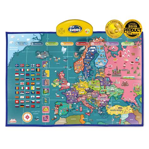Buy Best Learning I Poster My Europe Interactive Map Educational