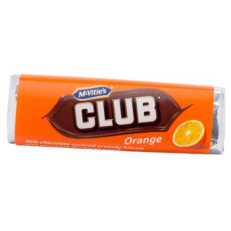 Mcvities Club Orange Milk Chocolate Biscuit Bars 22g All You Can Snack