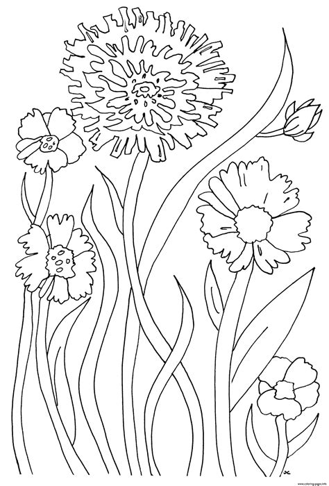 If this describes you, check out our free, printable valentine's day coloring pages for adults that are guaranteed to relax you. Simple Flowers For Adult Relaxing Coloring Pages Printable