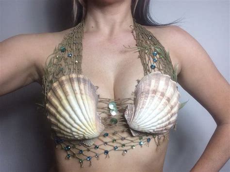 Mermaid Shell Bra Made From Real Shells And Real Fish Netting Comes