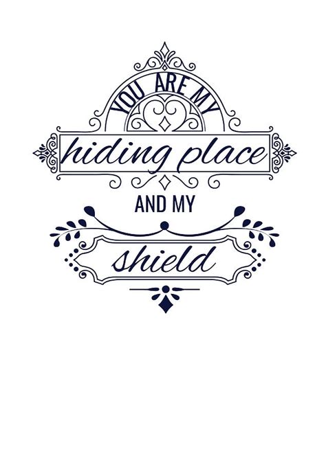 You Are My Hiding Place And My Shield Digital Art By Jacob Zelazny