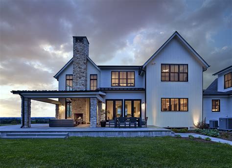 Modern Farmhouse With Mountain Views East Amwell Nj Contemporary