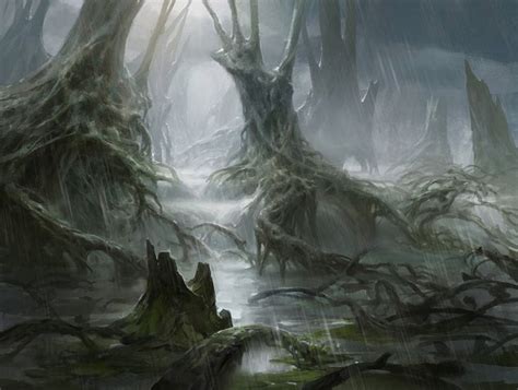 Swamp 1 Dragons Of Tarkir Mtg Arts Fantasy Art Landscapes Fantasy