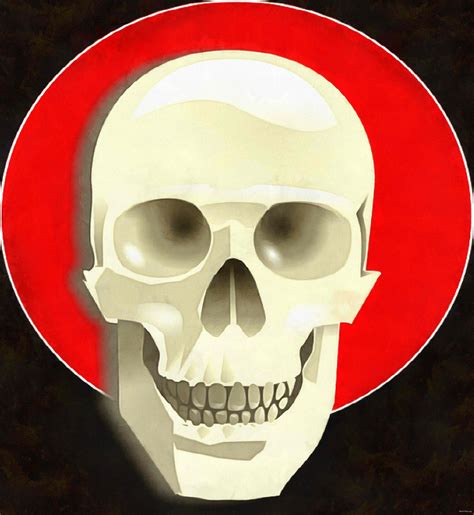 Red Skull Skull Head Bones Horror Skeleton Fear Smile Halloween