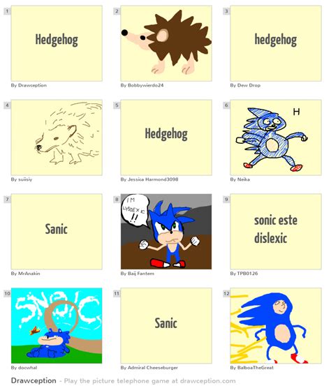 Hedgehog Drawception