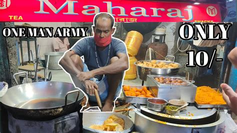 Evening Snacks At Maharaj 😋 Kachori Singada Malpua Only10