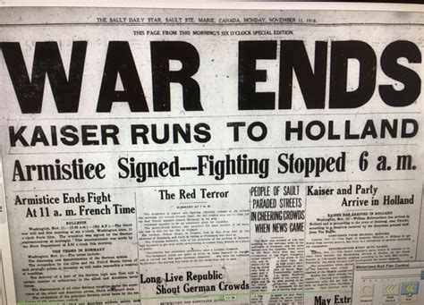 A Look Back At Newspaper Headlines On Nov 11 1918 Cbc News