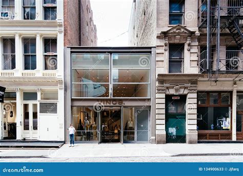 Luxury Fashion Storefront In Soho In New York Editorial Stock Photo