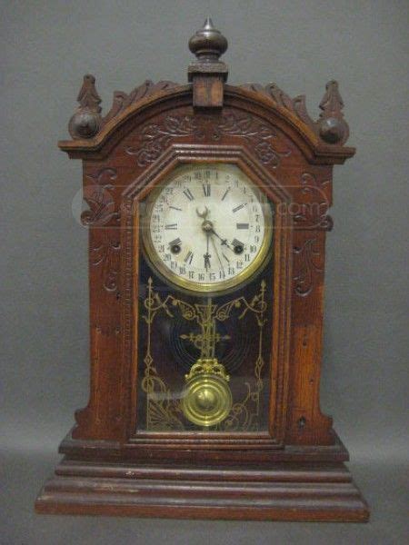 Find out what dealers and collectors have actually paid for antique grandfather, mantel or wall clocks like yours. Antique Mantle Clock w/Glass Door | Antique mantle clock ...