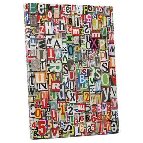 Pop Art Newspaper Clippings Gallery Wrapped Canvas Wall Art