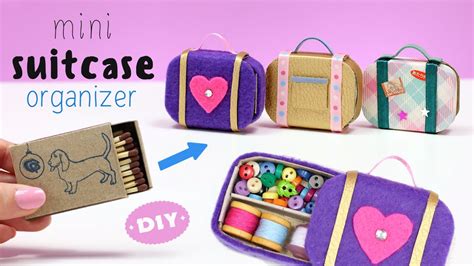 Diy Miniature 👜 Suitcase 👜 Organizer With Matchbox Back To School