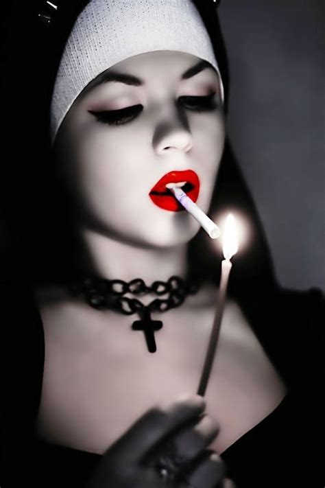 Gothic Girls Gothic Art Goth Beauty Dark Beauty Dark Fantasy Fantasy Art Hot Nun Emo