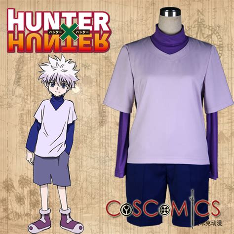 Hunter X Hunter Killua Zoldyck Cosplay Costume Shirt Shorts Suit Full