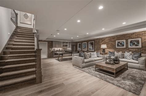 62 Finished Basement Ideas Photos Basement Living Rooms Rustic