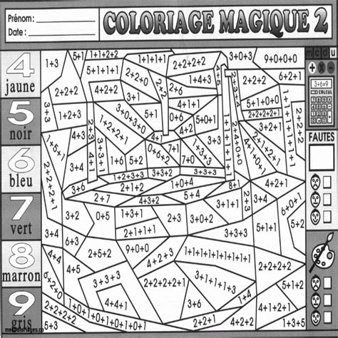 Coloriage Magique Ce1 Multiplication A Imprimer Gratuit Coloriage