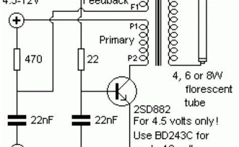 Simple Inverter Using D882 Transistor With Circuit Diagram Explanation
